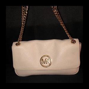 Michael Kors Ivory Leather Handbag